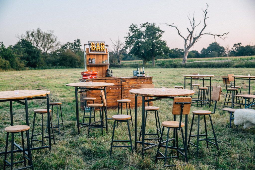 Table Round Poseur Bar Table Industrial Round Poseur Rustic Hire